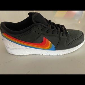 Nike SB Dunk Low, Rainbow “Polaroid” edition.